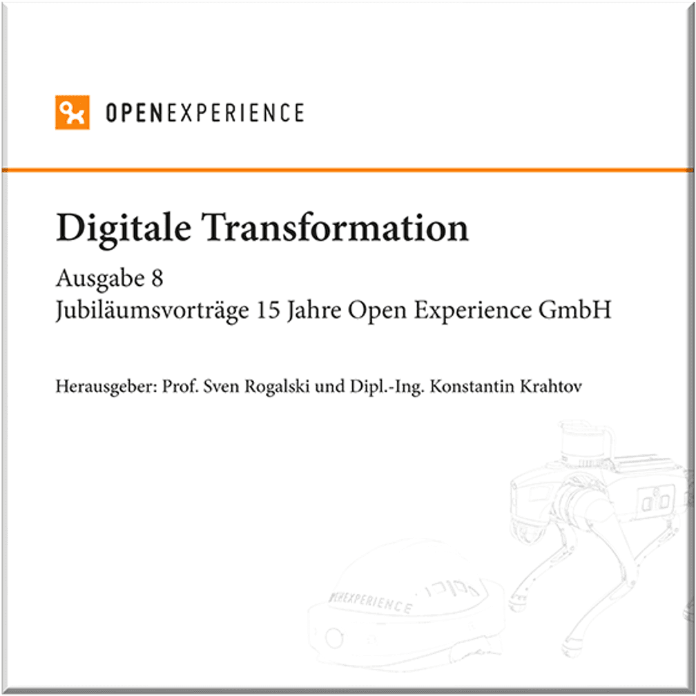 Cover des Tagungsbands Digitale Transformation, Ausgabe 8: Jubiläumsvorträge 15 Jahre Open Experience